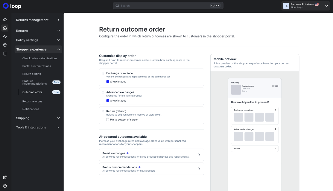 Return Outcome Display Order Customization.png
